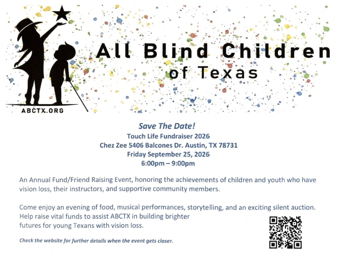 All Blind Children of Texas Fundraiser event Information